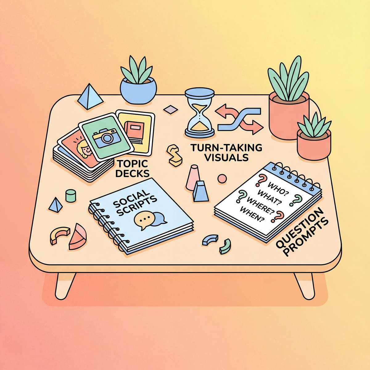 conversation-visual-supports therapy material