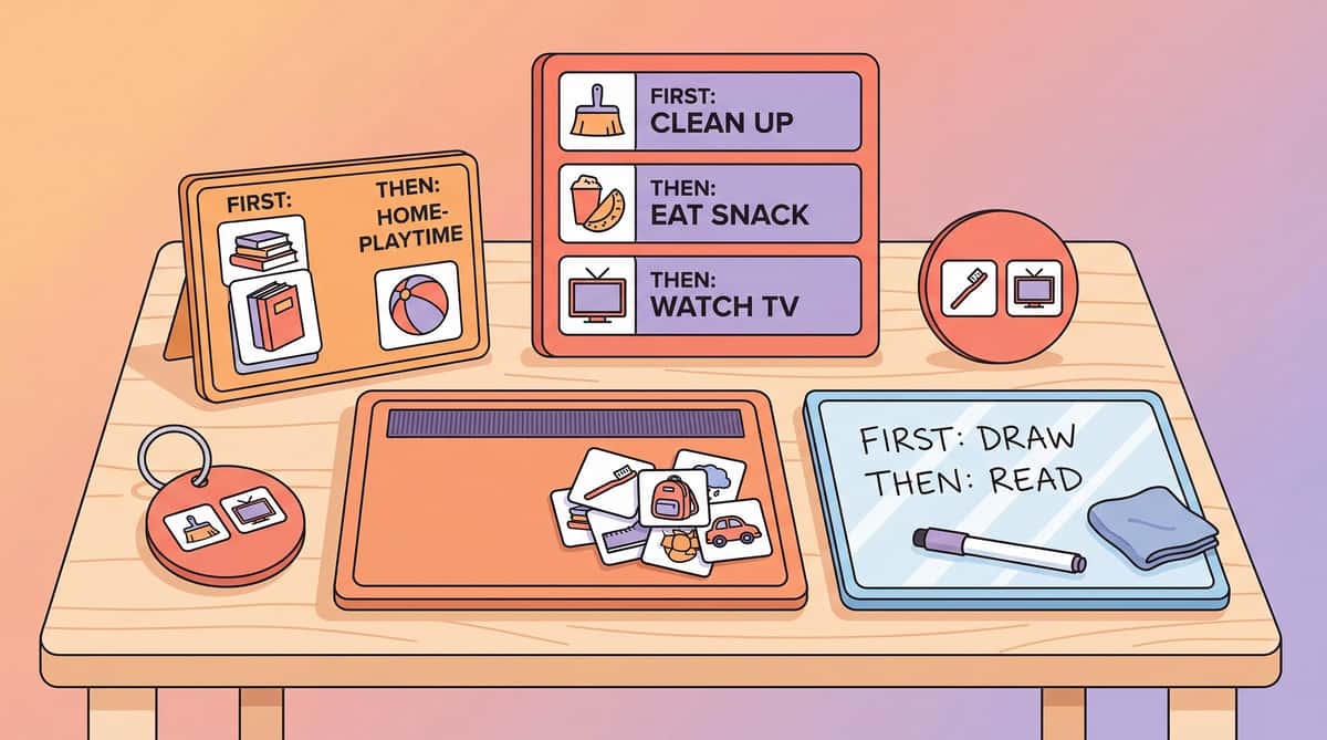 first-then-board-contingency-visual therapy material