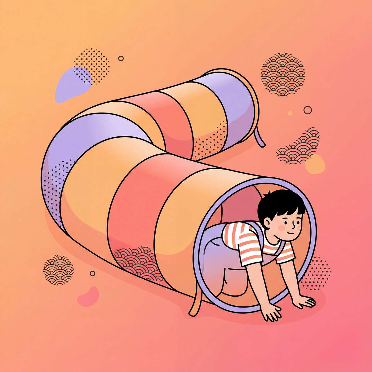 tunnel-crawling-tunnel therapy material