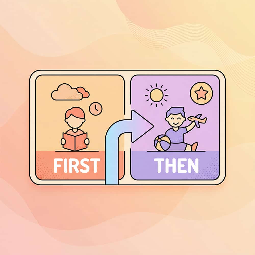 first-then-board-contingency-visual therapy material