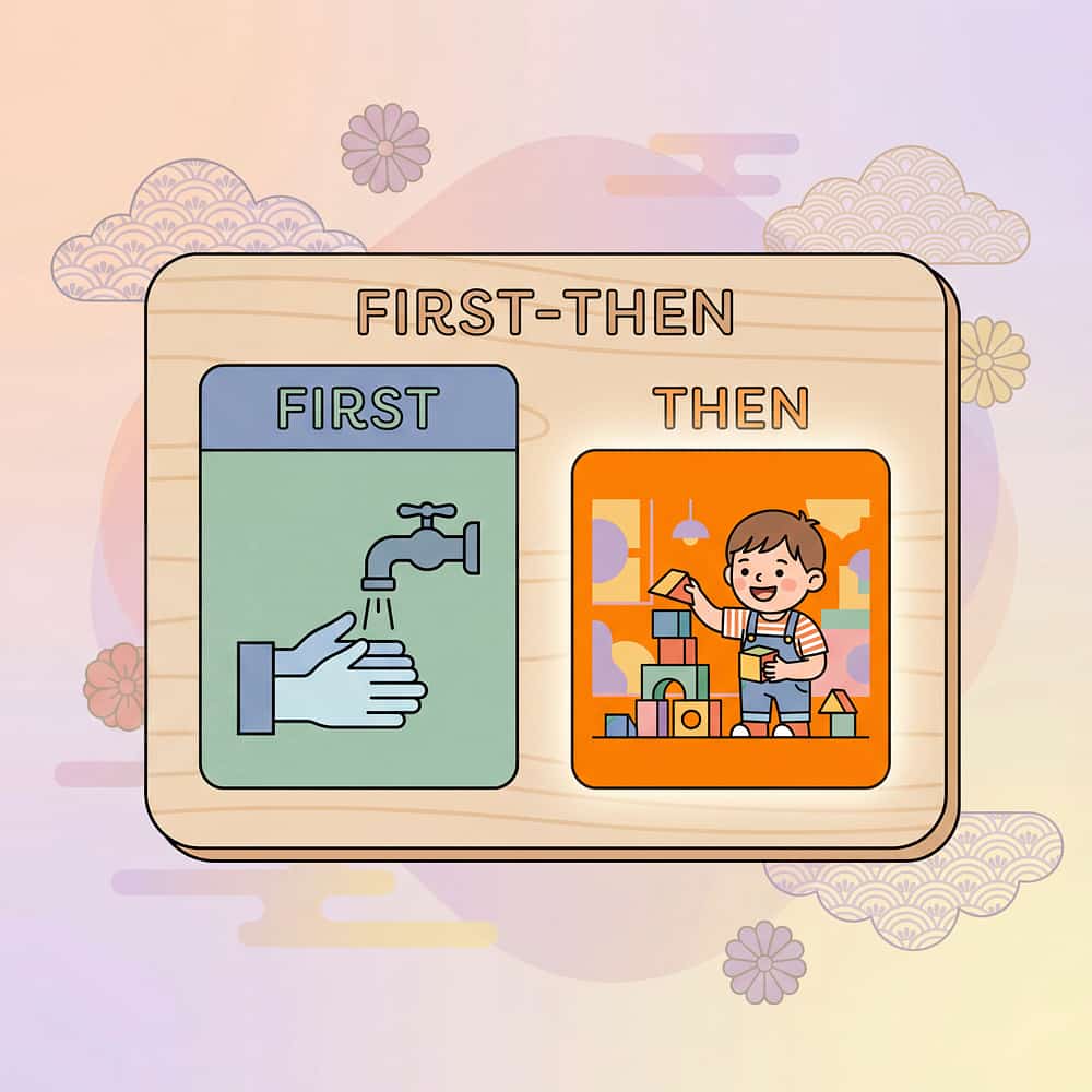 first-then-board-contingency-visual therapy material