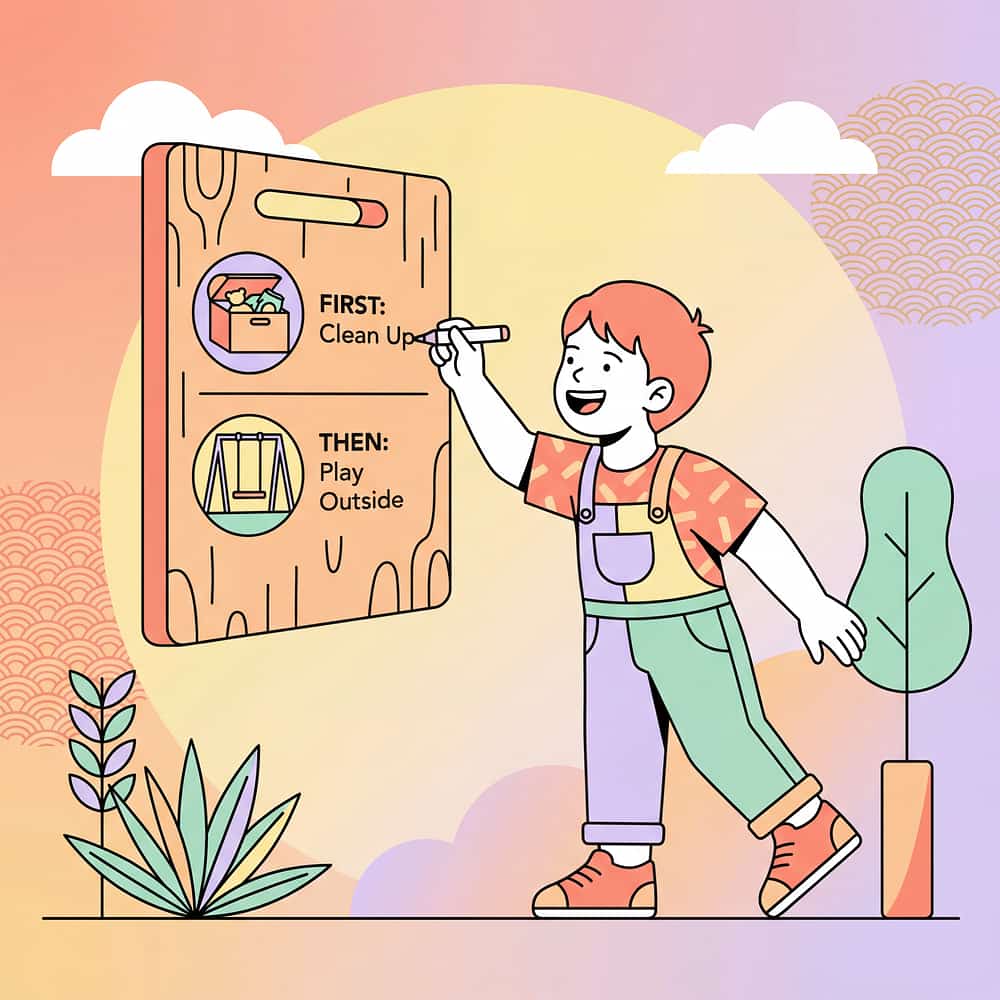 first-then-board-contingency-visual therapy material