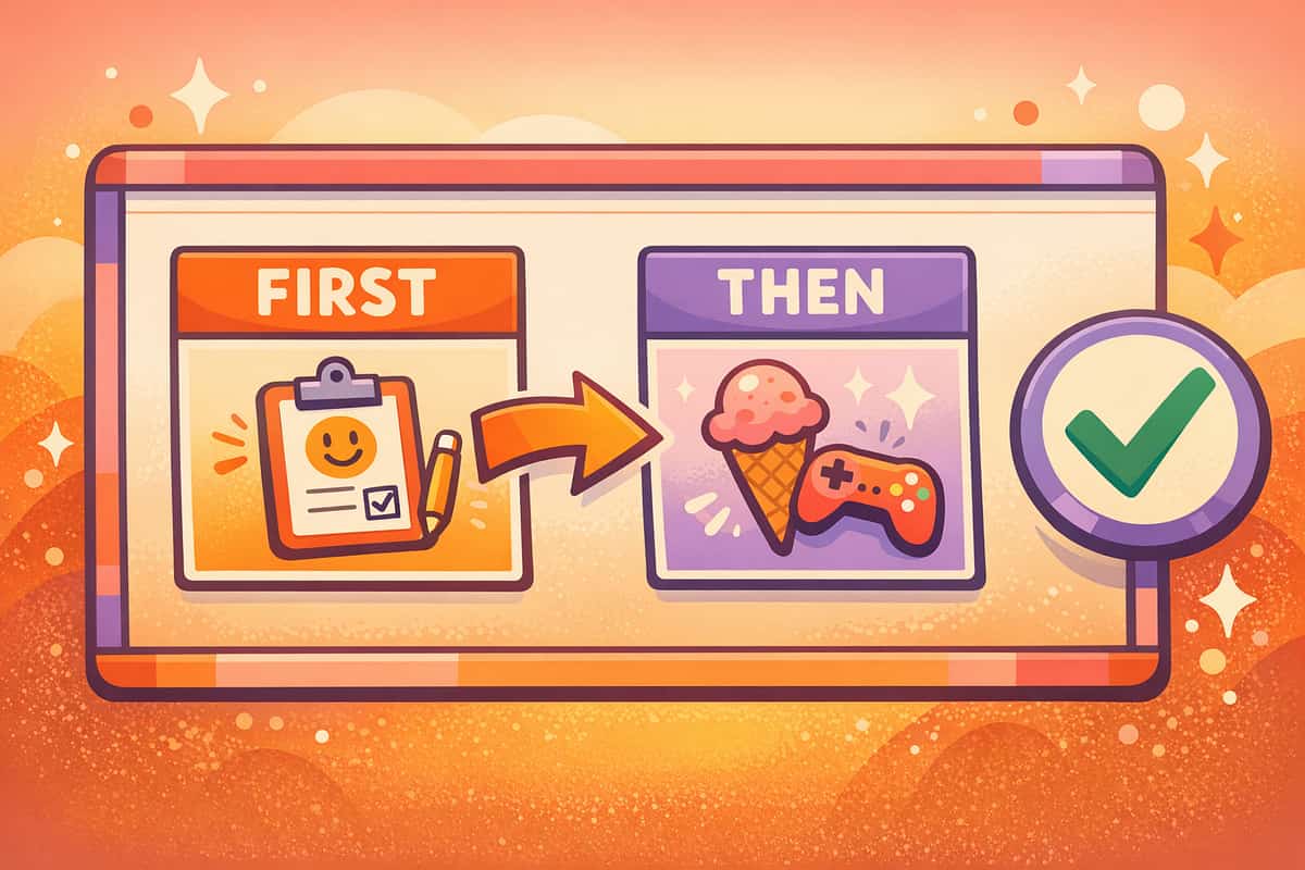 first-then-board-contingency-visual therapy material