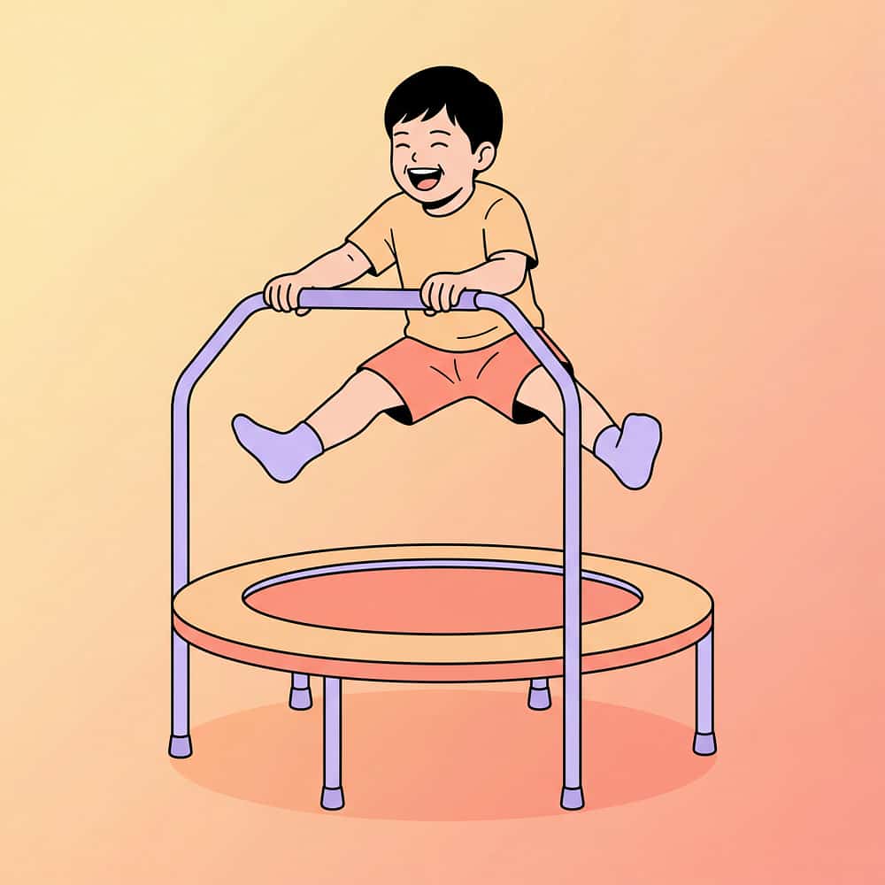 mini-trampoline-rebounde therapy material
