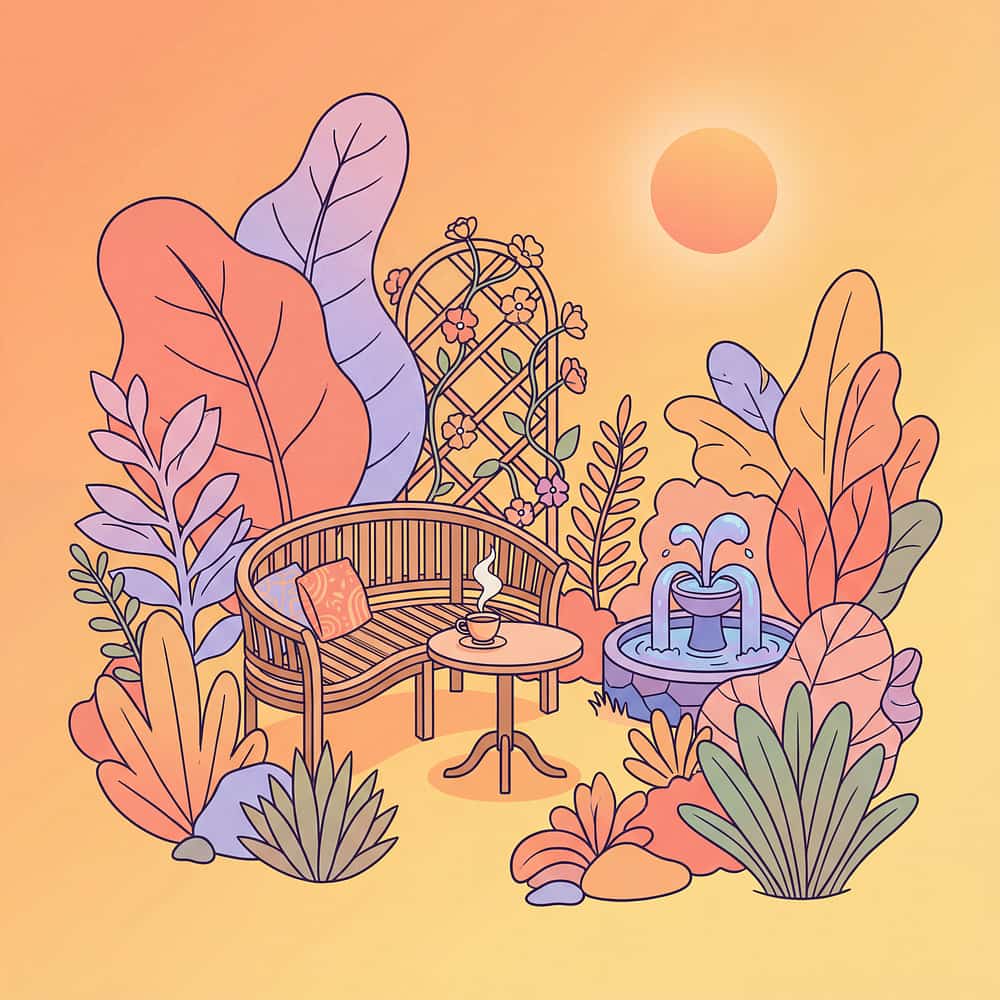 outdoor-calm-space-retreat-area therapy material