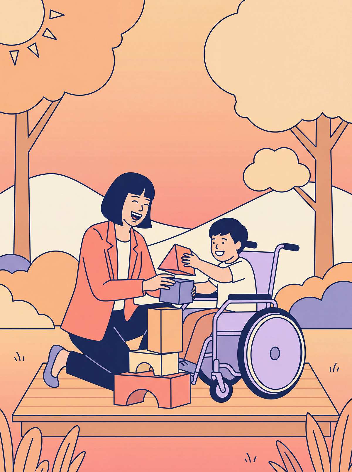 outdoor-calm-space-retreat-area therapy material