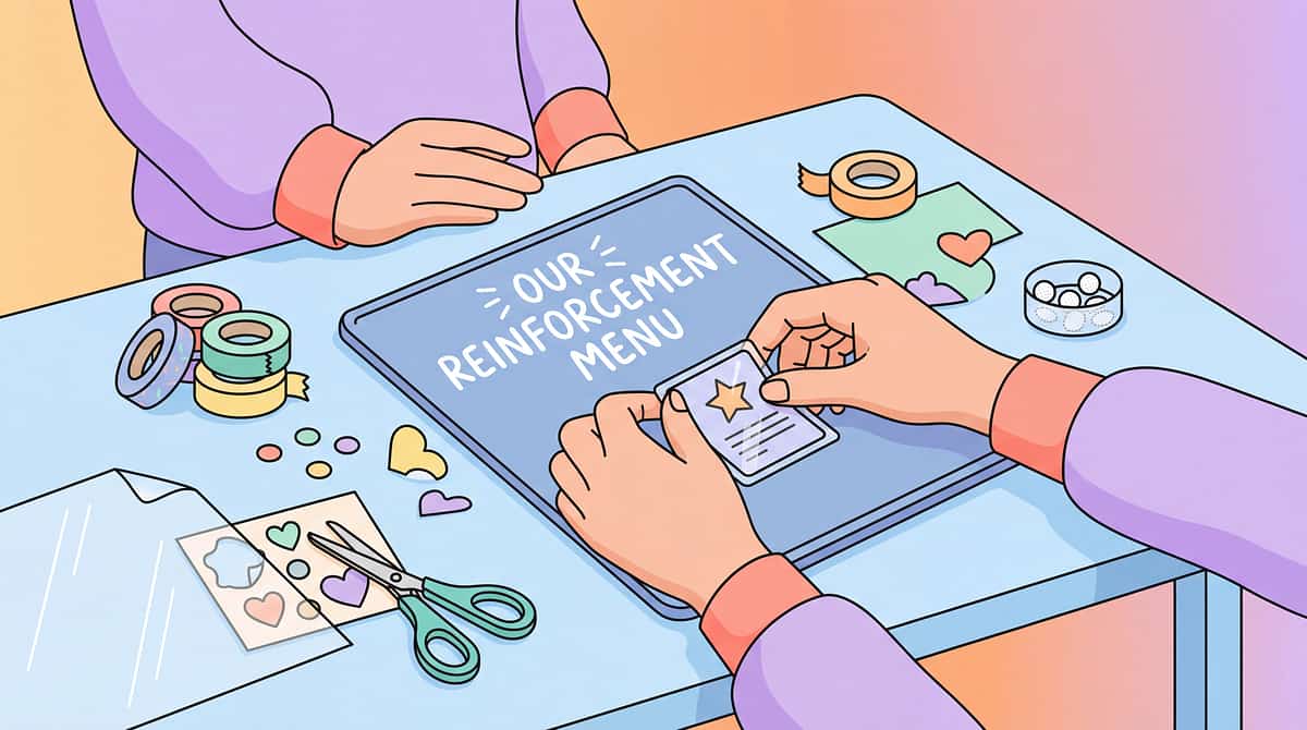 reinforcement-menus therapy material