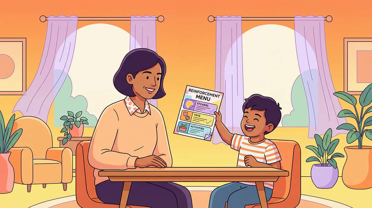 reinforcement-menus therapy material