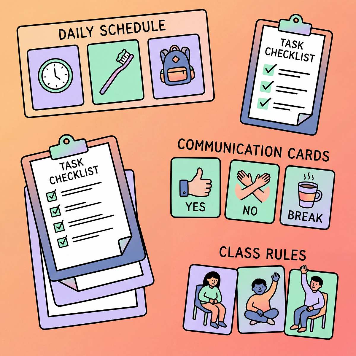 visual-supports-school therapy material