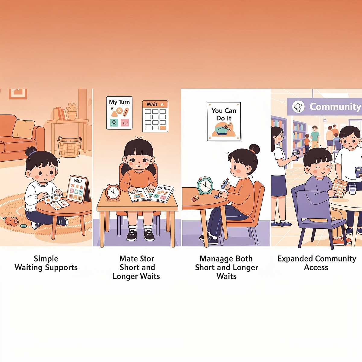 waiting-queue-supports therapy material