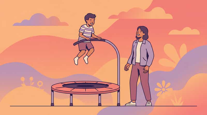 mini-trampoline-rebounde therapy material